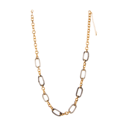 Colar folheado a ouro colorida do elo de corrente do encanto 14K da O-corrente para mulheres