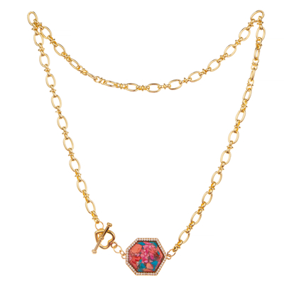 Colar folheado a ouro simples europeia do elo de corrente do pendente da forma 14K
