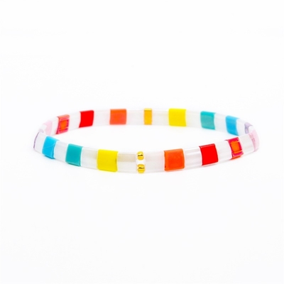 O círculo dá forma ao presente de Miyuki Tila Bracelet 16-22cm Prefert para mulheres