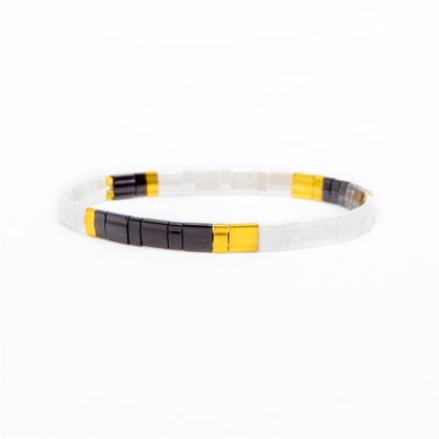 Bracelete do grânulo de Tila da mulher, bracelete do estiramento do grânulo de Classcial 8mm