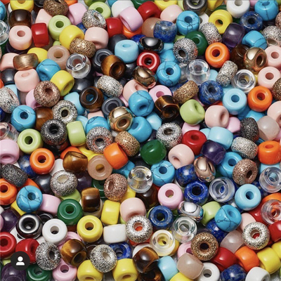 O forte de pedra preciosa de 100 cores perla 6*8mm*2.0 fura testes padrões de DIY com corda