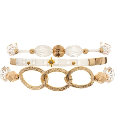 A amizade original atrai a riqueza Lucky Handcraft Beads Tila Bracelets ajustou-se para a senhora