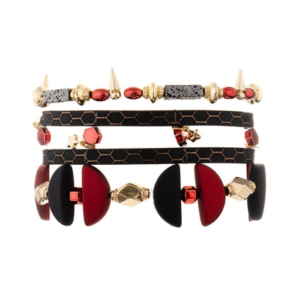 Cor preta customizável de couro genuína do bracelete Multilayer do ofício da mão