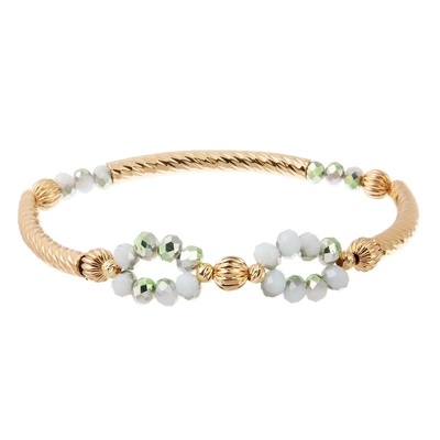 Ouro frisado ajustável feito a mão infinito disponível do bracelete chapeado para o partido