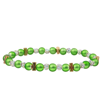 7 braceletes feitos a mão dos grânulos das cores com Crystal Ball