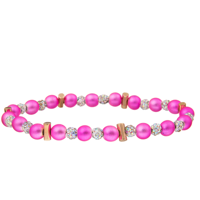7 braceletes feitos a mão dos grânulos das cores com Crystal Ball