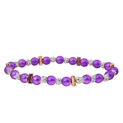 7 braceletes feitos a mão dos grânulos das cores com Crystal Ball