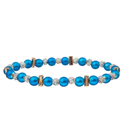 7 braceletes feitos a mão dos grânulos das cores com Crystal Ball