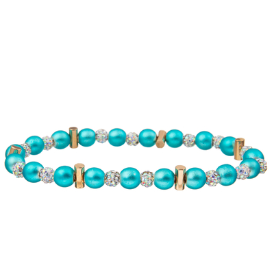 7 braceletes feitos a mão dos grânulos das cores com Crystal Ball