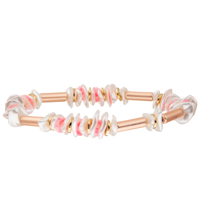 O esmalte feito a mão do estilo da joia DIY perlou o encanto na moda liga de zinco dos braceletes