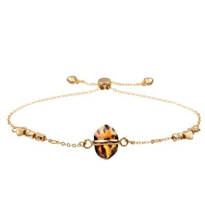Bracelete do elo de corrente do zircão da pulseira do encanto da forma da estrela com o cristal lapidado chapeado ouro