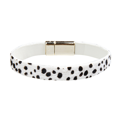 Comprimento de couro feito a mão da largura 18.5cm do bracelete 0.8cm do logotipo do OEM