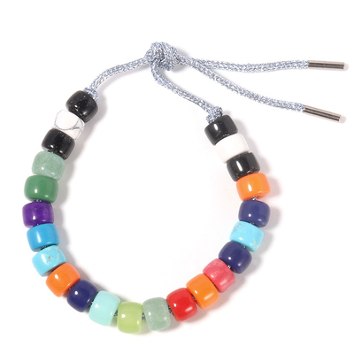 Multi cores de vidro de Crystal Forte Beads Bracelet In para o estilo pessoal de Desigy DIY no fecho ajustável