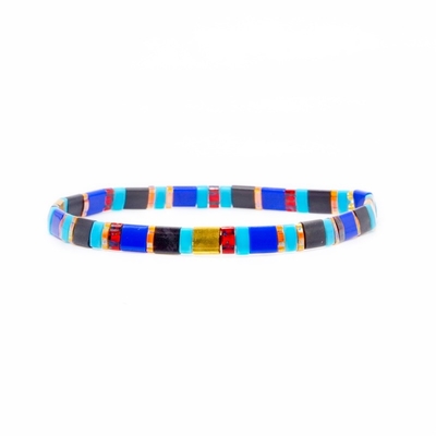 6-8 forma de Miyuki Tila Bead Bracelet Summer da polegada para mulheres