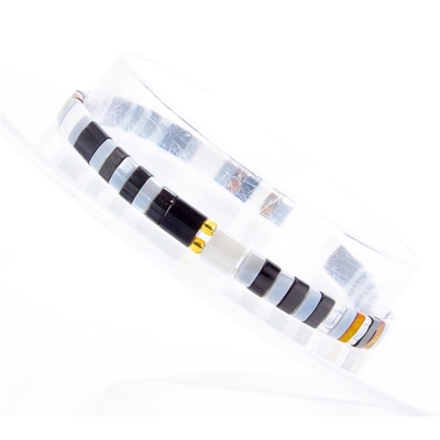 Forma de medida ajustável da queda de BOHO Miyuki Tila Stretch Bead Bracelets