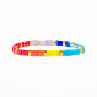 Cor múltipla boêmia de Tila Miyuki Bead Friendship Bracelets