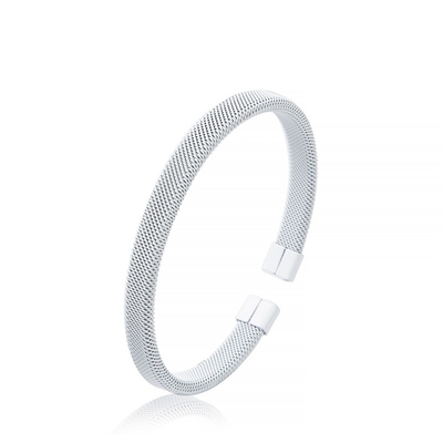 Do punho inoxidável boêmio do bracelete da pulseira do inverno cor branca para adolescente