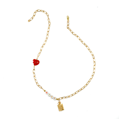 Cor personalizada verão do ouro da colar do grânulo do alfabeto para a mulher