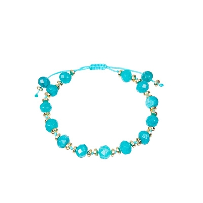 O bracelete atado do grânulo do OEM corda ajustável lapidou a forma para a senhora