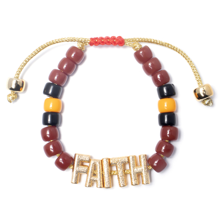 Bracelete de nylon do grânulo da letra da amizade do ouro do OEM com o fecho ajustável da trança