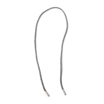 Feito a mão de nylon do cabo 84cm da joia do KC da colar livre do níquel tecido
