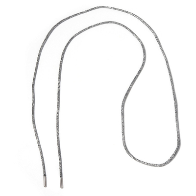 Feito a mão de nylon do cabo 84cm da joia do KC da colar livre do níquel tecido
