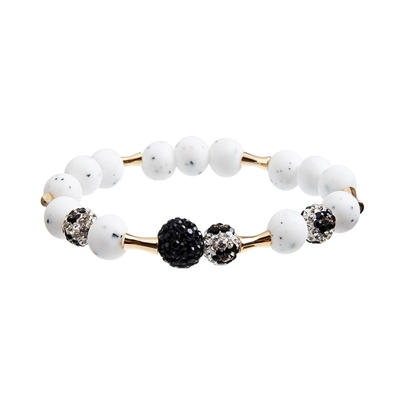 Jovem senhora Wear de Crystal Stretchy Bracelets Twinkling For da bola da rocha do OEM Shambhala