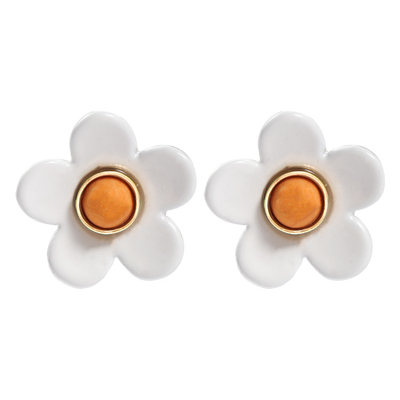 Brincos 5g/Pair do esmalte da flor do ODM do OEM coloridos para mulheres