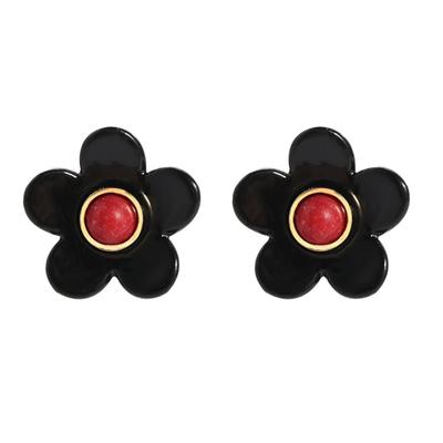 Brincos 5g/Pair do esmalte da flor do ODM do OEM coloridos para mulheres