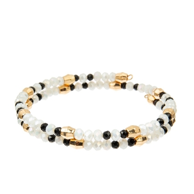 bracelete do envoltório de 18.5cm com grânulos