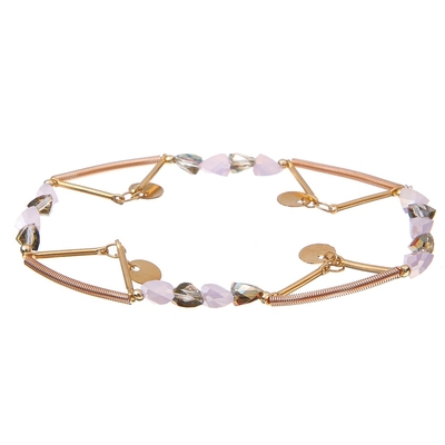 Cor do arco-íris dos braceletes de corrente de Crystal Stretchy Spring Zircon Star