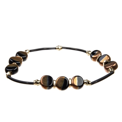 Bracelete elástico do multi feriado de Dia das Bruxas da camada ajustado com encanto da aranha e do zircão