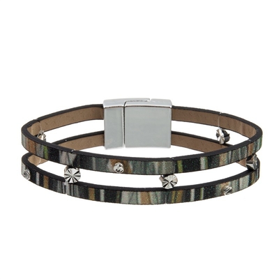Coleção empilhável da mola do grupo do bracelete da cor verde para mulheres elegantes
