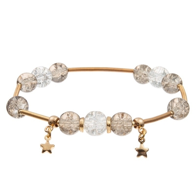 Bracelete de couro feito a mão do estilo punk fresco com a bola do teste padrão do tabuleiro de damas da corrente do ouro