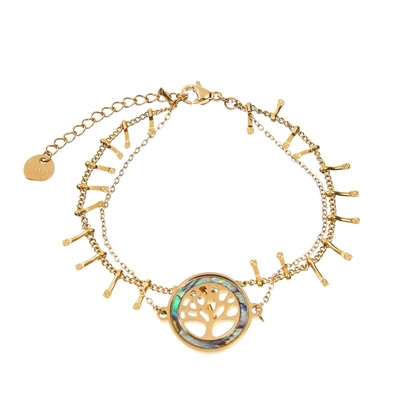 O ouro de Shell Charm 14K do olmo chapeou o presente simples minimalista da joia de Boho da corrente