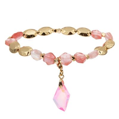 Pedras preciosas que curam unisex precioso de Crystal Stretch Beaded Bracelet Semi