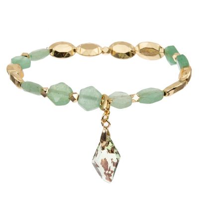 Pedras preciosas que curam unisex precioso de Crystal Stretch Beaded Bracelet Semi