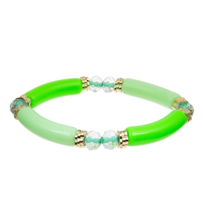 Do presente disponível feito a mão do bracelete dos grânulos do boutique cor verde fresca para o partido