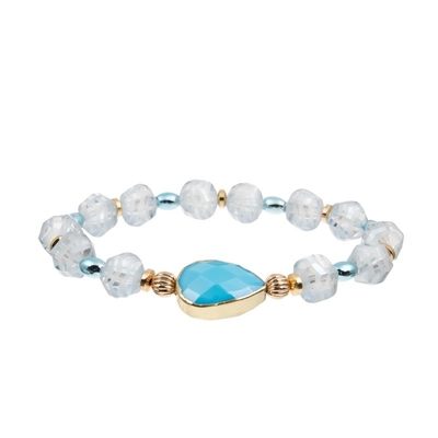 Havaí denomina o bracelete feito a mão dos grânulos de Boho do tema de Ocan para o feriado da praia