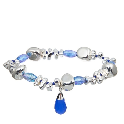 O bracelete empilhável de couro feito a mão do estilo da menina de Boho ajustou Bule para o presente do aniversário