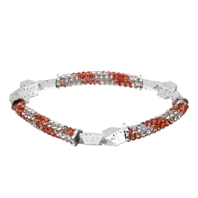 Cor metálica de prata de Lava Zircon Bar Bracelet Multi para o presente de Brithday