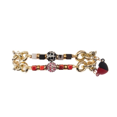 O bracelete magnético do elo de corrente do encanto do coração do amor ajustou o presente do dia de Valentim