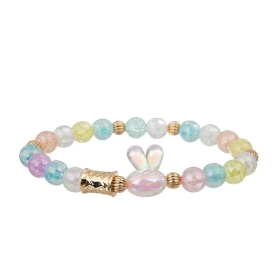 O encanto do arco-íris do esmalte perla a forma ideal da flor da cor do bracelete para o adolescente