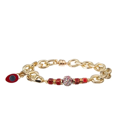 O bracelete magnético do elo de corrente do encanto do coração do amor ajustou o presente do dia de Valentim