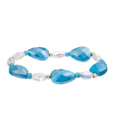 Bracelete de Crystal Glass Masterfully Crafted Beads para a amizade Lucky Jewelry das meninas