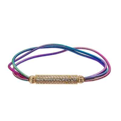bracelete feito a mão elástico acrílico redondo dos grânulos de 6mm para o partido das mulheres