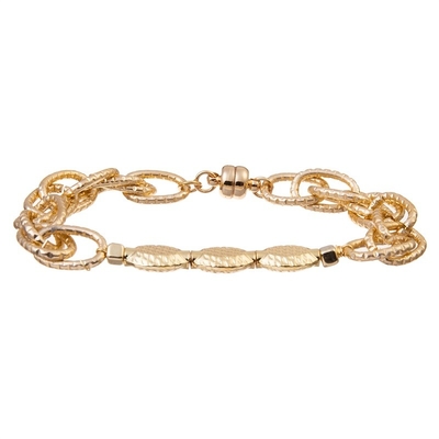 Bracelete de Chunky Gold Bracelet Gold Link do bracelete de corrente do ouro da indicação 14K