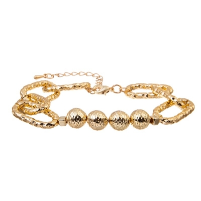 Bracelete de Chunky Gold Bracelet Gold Link do bracelete de corrente do ouro da indicação 14K