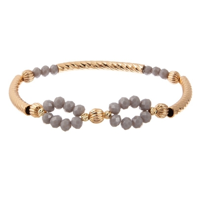 Ouro frisado ajustável feito a mão infinito disponível do bracelete chapeado para o partido