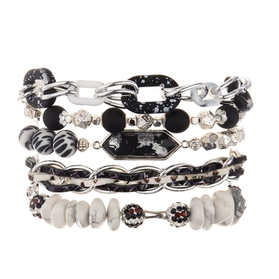 Do bracelete de prata do elo de corrente do estilo de Miami curvatura magnética
